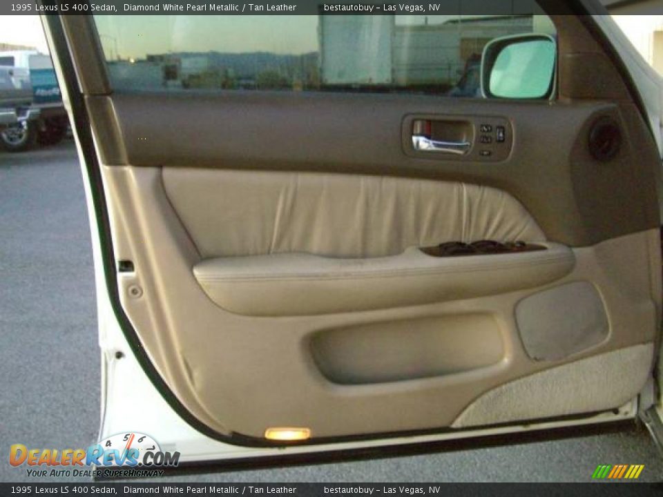 1995 Lexus LS 400 Sedan Diamond White Pearl Metallic / Tan Leather Photo #27