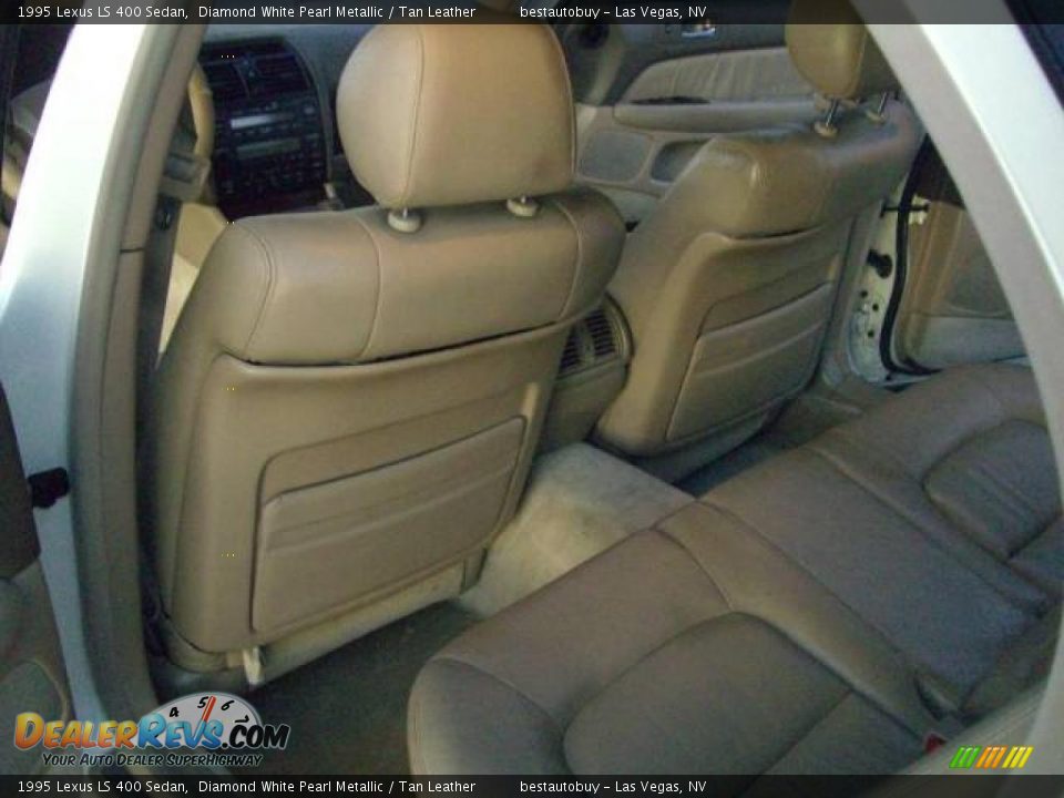 1995 Lexus LS 400 Sedan Diamond White Pearl Metallic / Tan Leather Photo #33