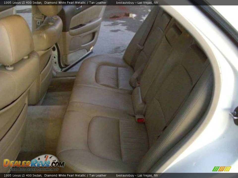 1995 Lexus LS 400 Sedan Diamond White Pearl Metallic / Tan Leather Photo #34