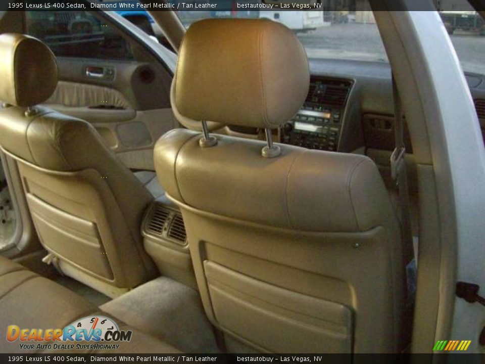 1995 Lexus LS 400 Sedan Diamond White Pearl Metallic / Tan Leather Photo #36