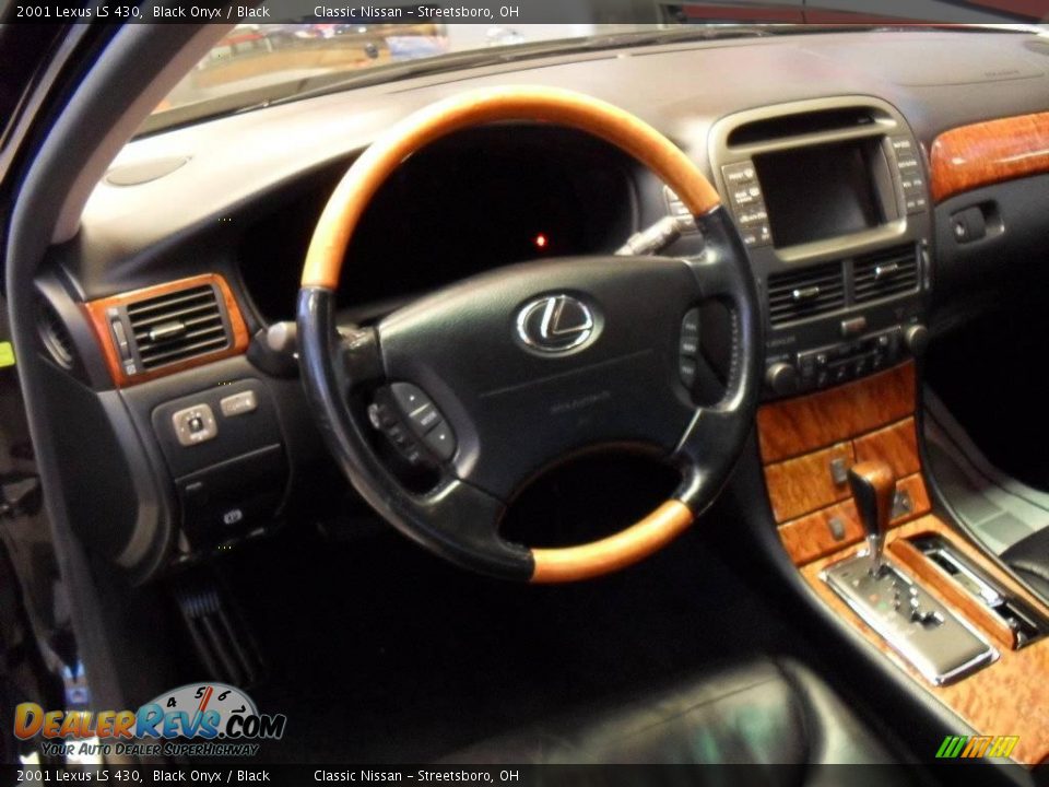 2001 Lexus LS 430 Black Onyx / Black Photo #14
