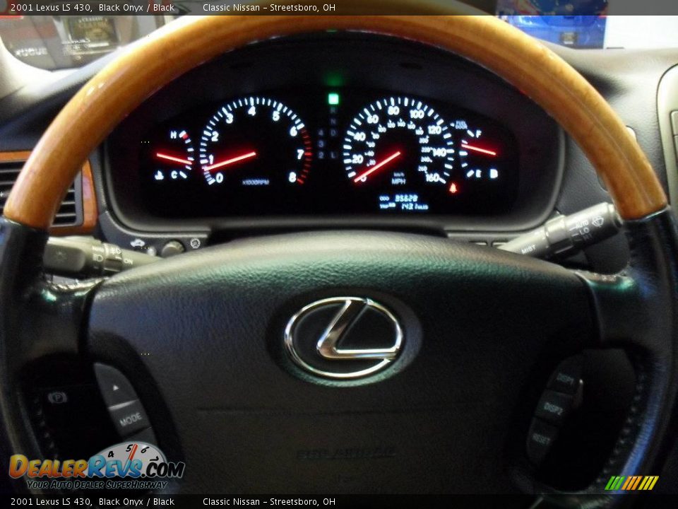 2001 Lexus LS 430 Black Onyx / Black Photo #25