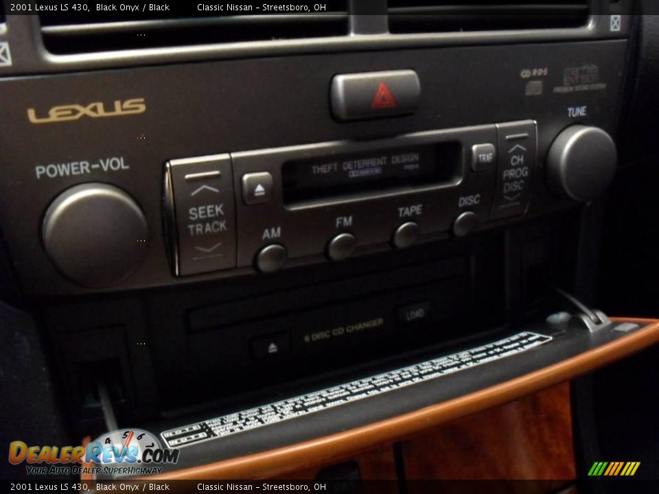 2001 Lexus LS 430 Black Onyx / Black Photo #29