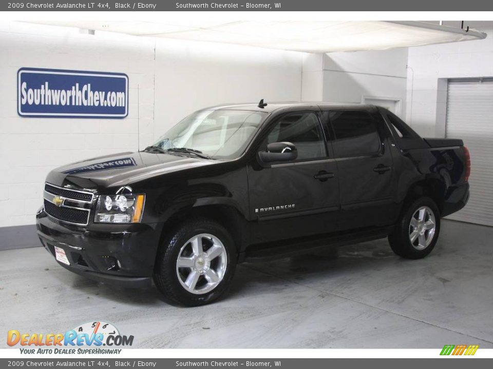 2009 Chevrolet Avalanche LT 4x4 Black / Ebony Photo #1