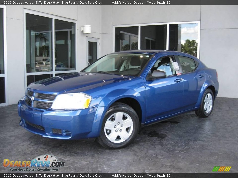 2010 Dodge Avenger SXT Deep Water Blue Pearl / Dark Slate Gray Photo #1