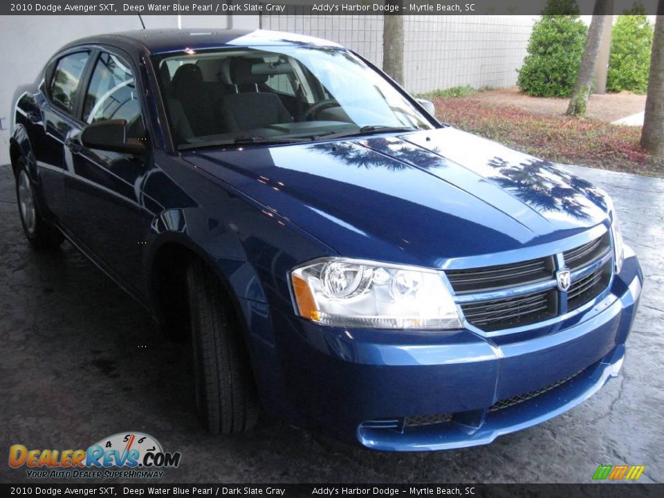 2010 Dodge Avenger SXT Deep Water Blue Pearl / Dark Slate Gray Photo #3