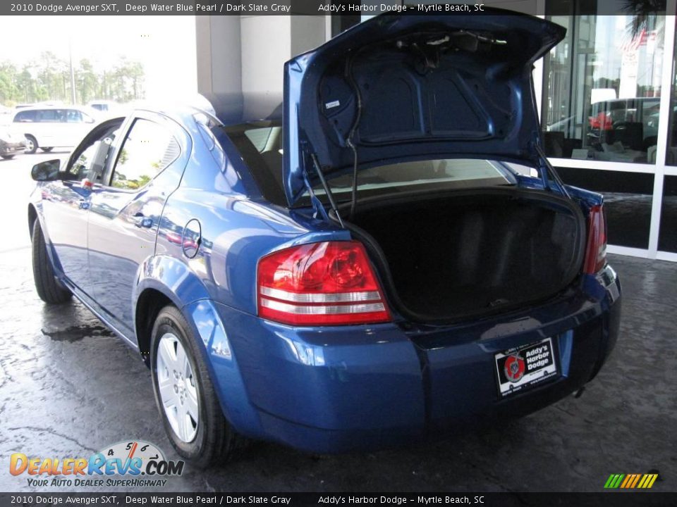 2010 Dodge Avenger SXT Deep Water Blue Pearl / Dark Slate Gray Photo #8