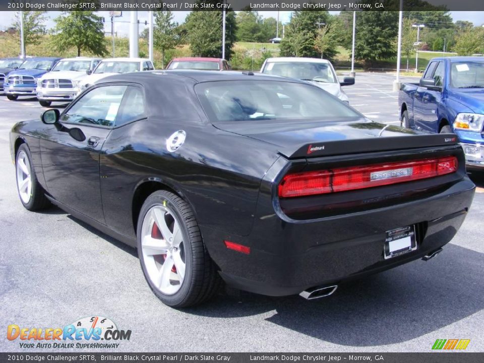 2010 Dodge Challenger SRT8 Brilliant Black Crystal Pearl / Dark Slate Gray Photo #2