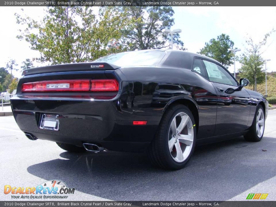 2010 Dodge Challenger SRT8 Brilliant Black Crystal Pearl / Dark Slate Gray Photo #3