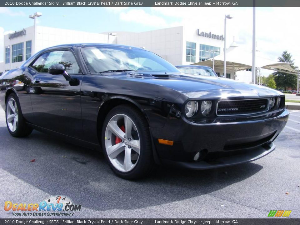 2010 Dodge Challenger SRT8 Brilliant Black Crystal Pearl / Dark Slate Gray Photo #4