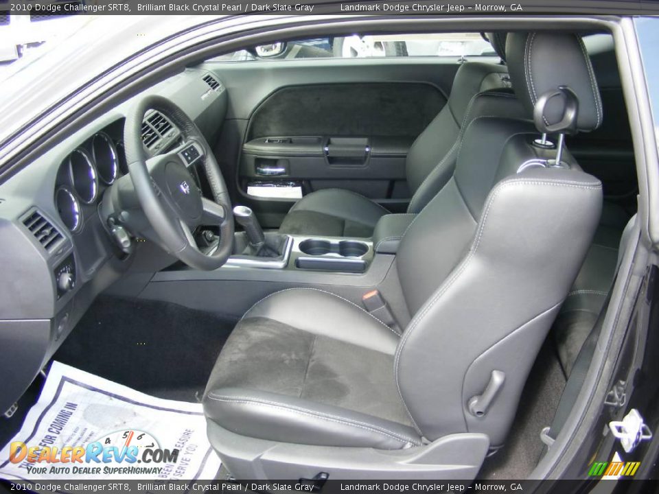 2010 Dodge Challenger SRT8 Brilliant Black Crystal Pearl / Dark Slate Gray Photo #7