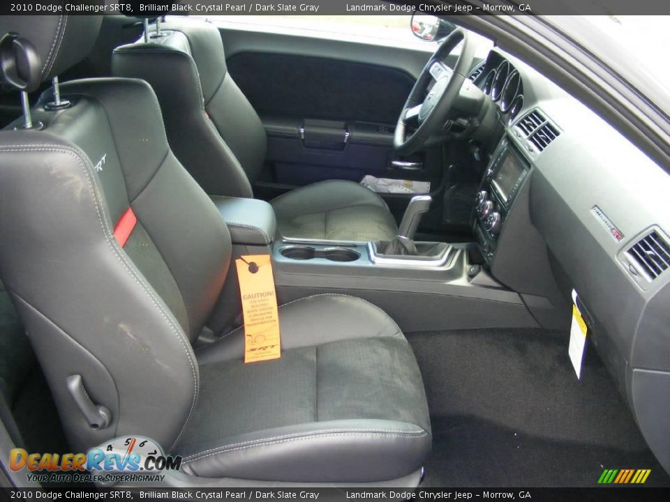 2010 Dodge Challenger SRT8 Brilliant Black Crystal Pearl / Dark Slate Gray Photo #8