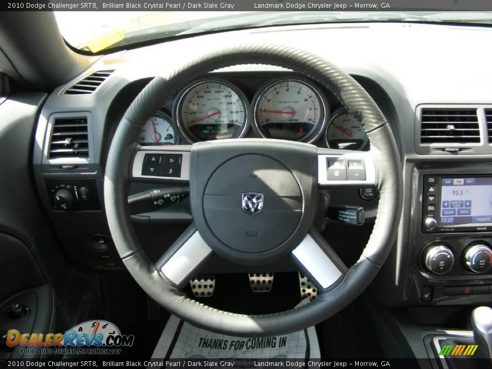 2010 Dodge Challenger SRT8 Brilliant Black Crystal Pearl / Dark Slate Gray Photo #10