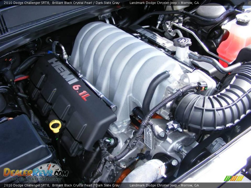 2010 Dodge Challenger SRT8 Brilliant Black Crystal Pearl / Dark Slate Gray Photo #11