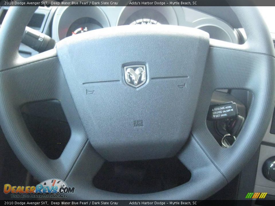 2010 Dodge Avenger SXT Deep Water Blue Pearl / Dark Slate Gray Photo #20