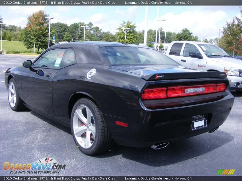 2010 Dodge Challenger SRT8 Brilliant Black Crystal Pearl / Dark Slate Gray Photo #2