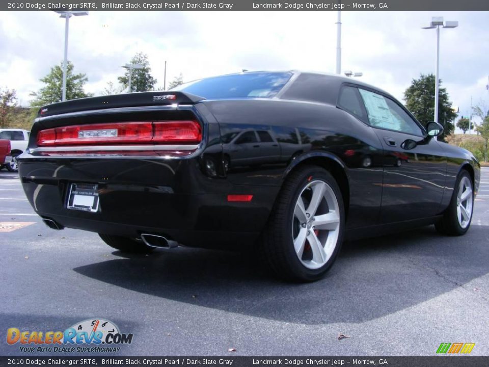 2010 Dodge Challenger SRT8 Brilliant Black Crystal Pearl / Dark Slate Gray Photo #3