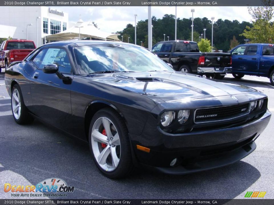 2010 Dodge Challenger SRT8 Brilliant Black Crystal Pearl / Dark Slate Gray Photo #4