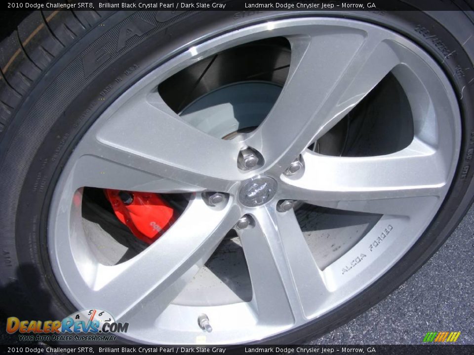 2010 Dodge Challenger SRT8 Brilliant Black Crystal Pearl / Dark Slate Gray Photo #7