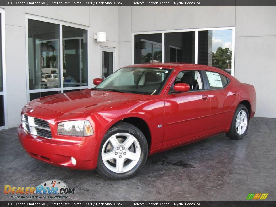 2010 Dodge Charger SXT Inferno Red Crystal Pearl / Dark Slate Gray Photo #1