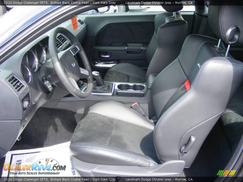 2010 Dodge Challenger SRT8 Brilliant Black Crystal Pearl / Dark Slate Gray Photo #8