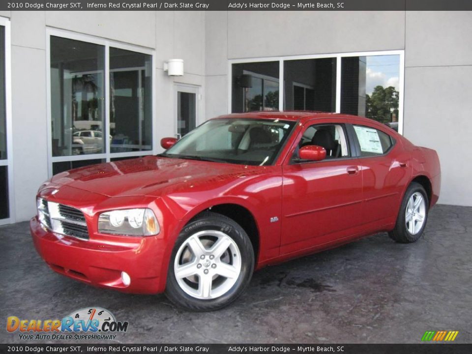 2010 Dodge Charger SXT Inferno Red Crystal Pearl / Dark Slate Gray Photo #2