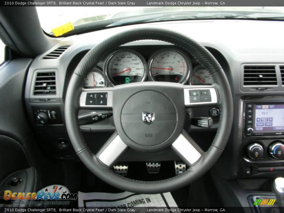 2010 Dodge Challenger SRT8 Brilliant Black Crystal Pearl / Dark Slate Gray Photo #11