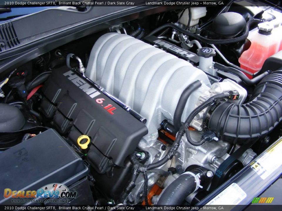 2010 Dodge Challenger SRT8 Brilliant Black Crystal Pearl / Dark Slate Gray Photo #12