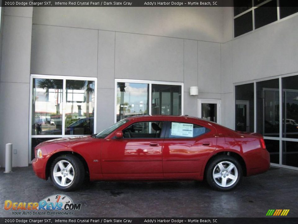 2010 Dodge Charger SXT Inferno Red Crystal Pearl / Dark Slate Gray Photo #6