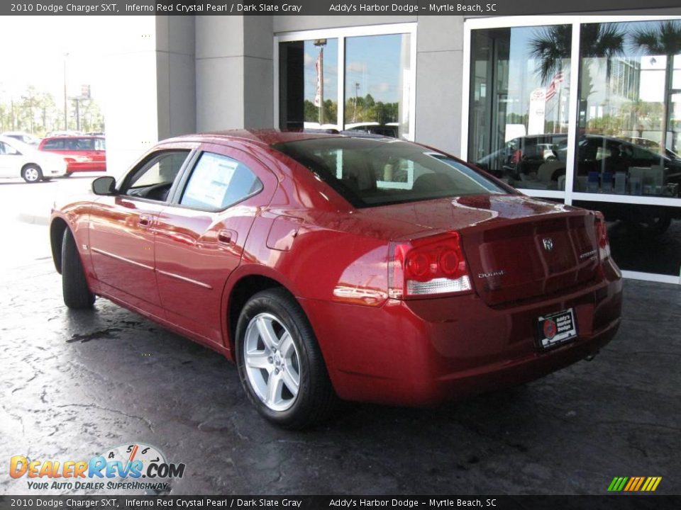 2010 Dodge Charger SXT Inferno Red Crystal Pearl / Dark Slate Gray Photo #7