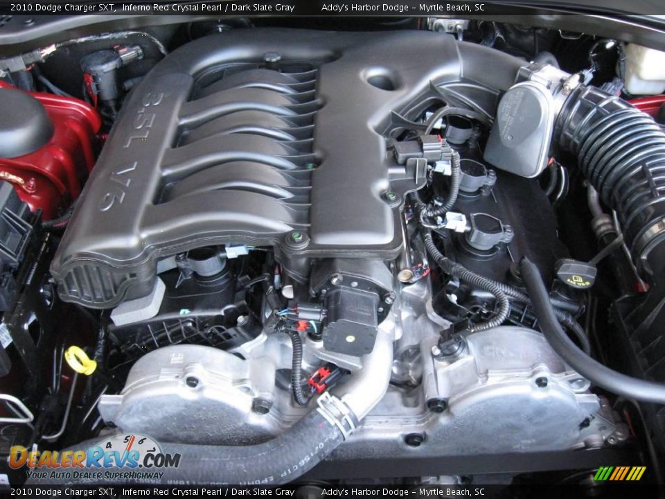 2010 Dodge Charger SXT Inferno Red Crystal Pearl / Dark Slate Gray Photo #25
