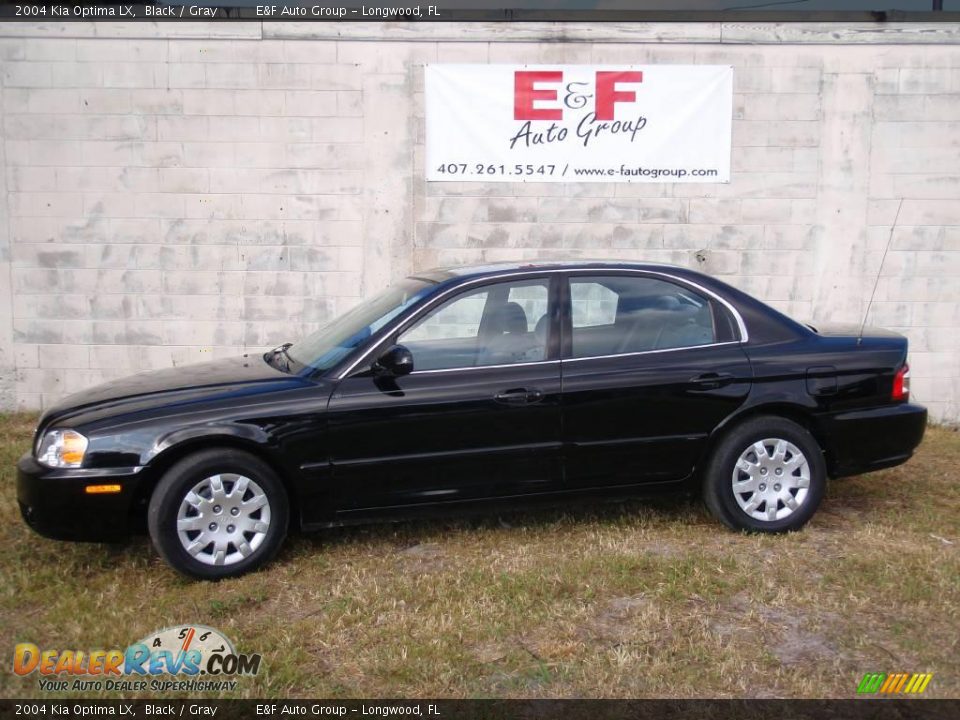 2004 Kia Optima LX Black / Gray Photo #1