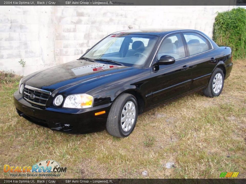 2004 Kia Optima LX Black / Gray Photo #2