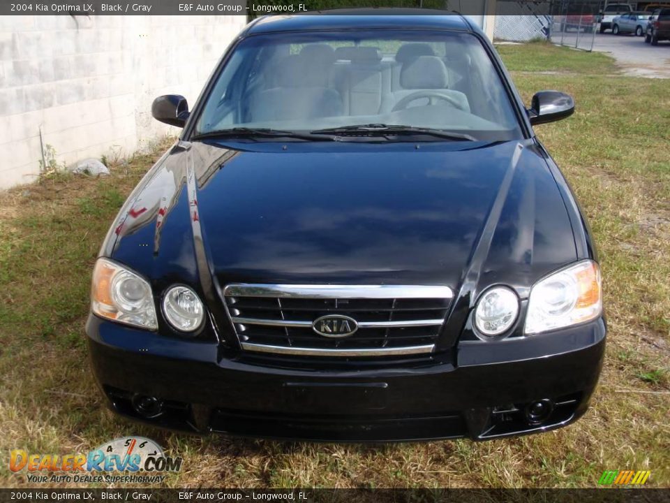 2004 Kia Optima LX Black / Gray Photo #3