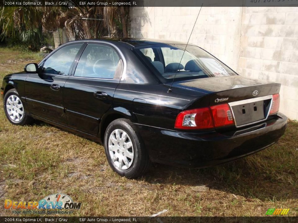 2004 Kia Optima LX Black / Gray Photo #4