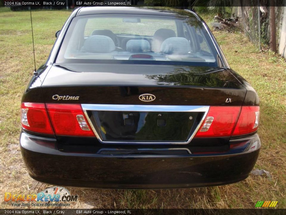 2004 Kia Optima LX Black / Gray Photo #5