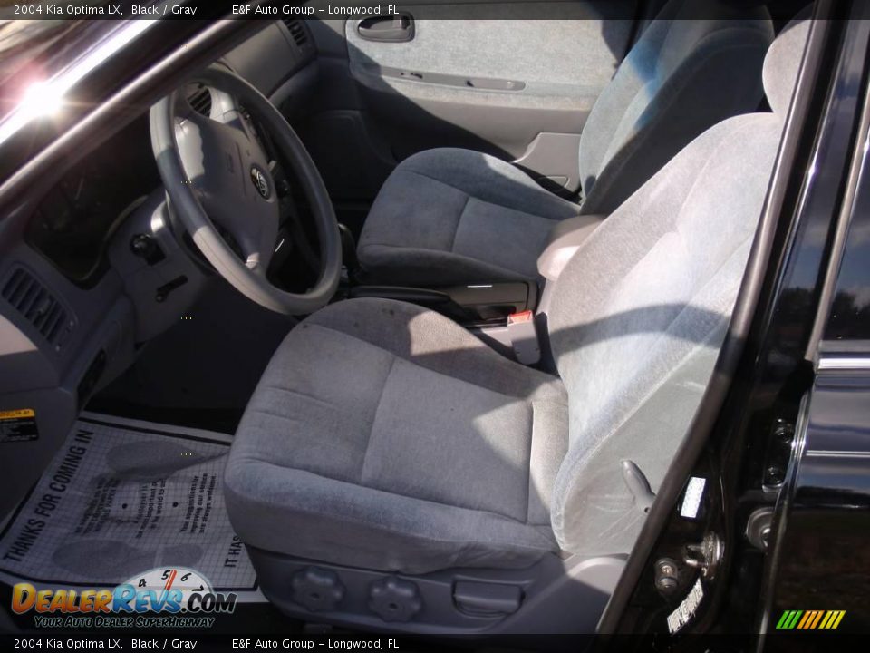 2004 Kia Optima LX Black / Gray Photo #6