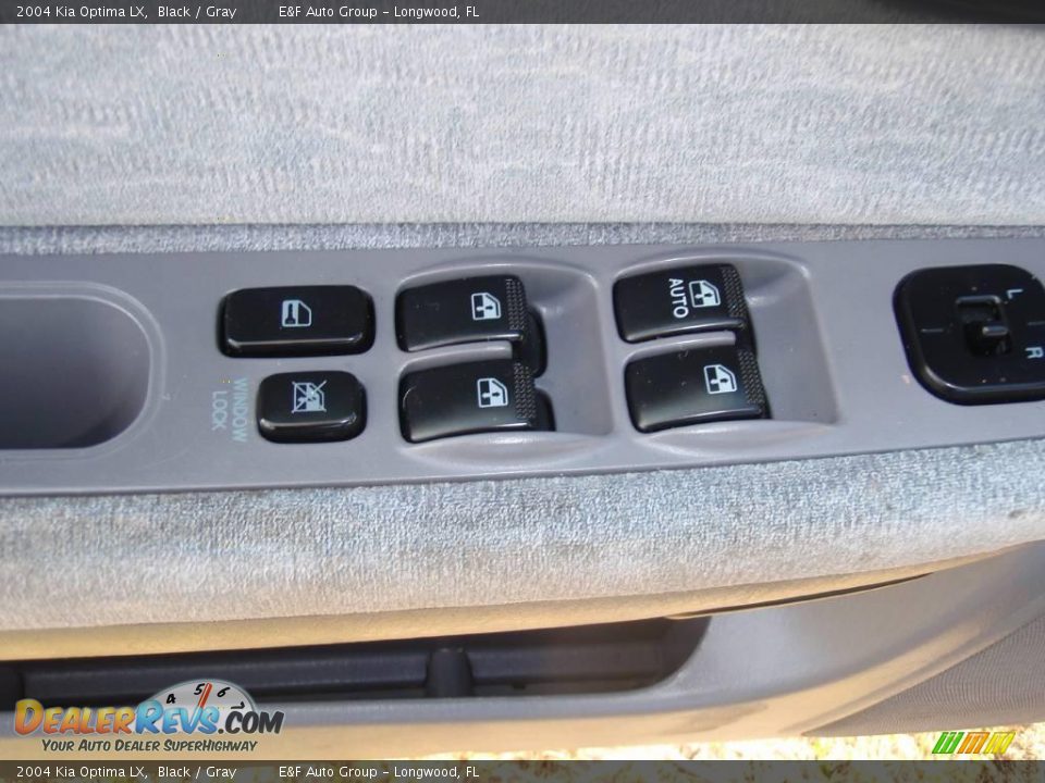 2004 Kia Optima LX Black / Gray Photo #7