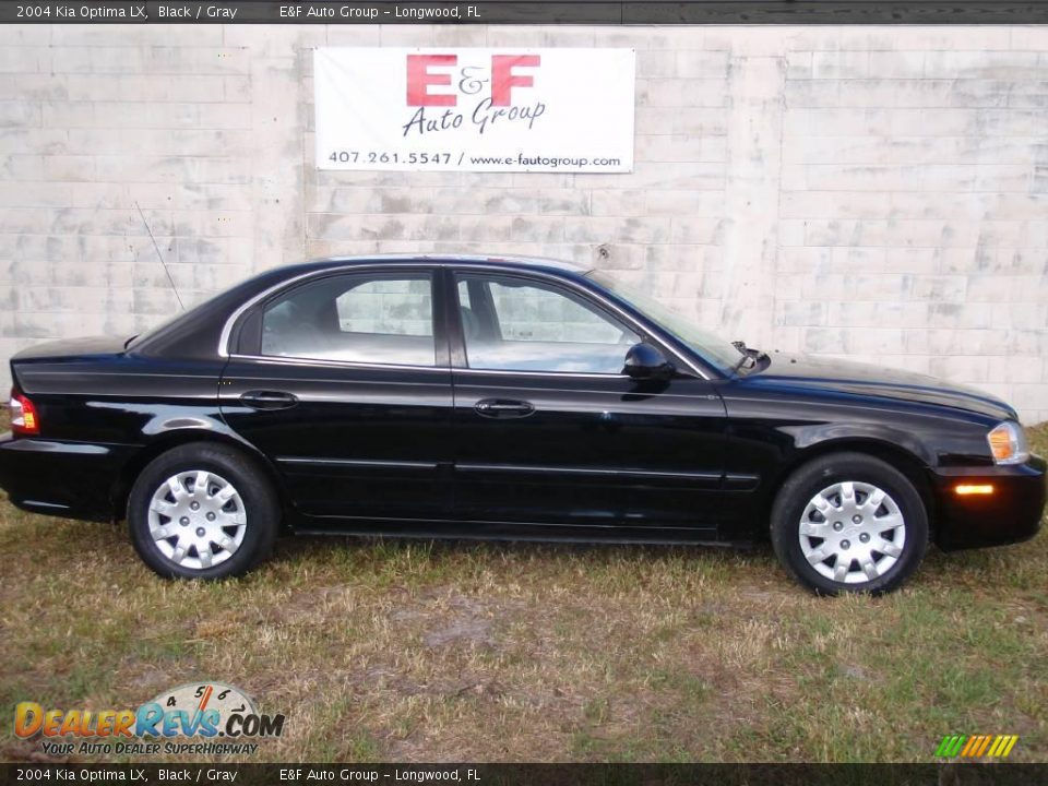 2004 Kia Optima LX Black / Gray Photo #15
