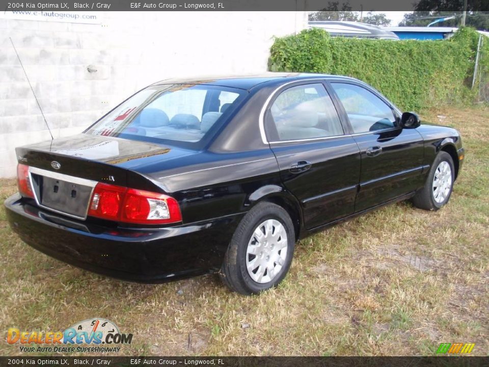 2004 Kia Optima LX Black / Gray Photo #16