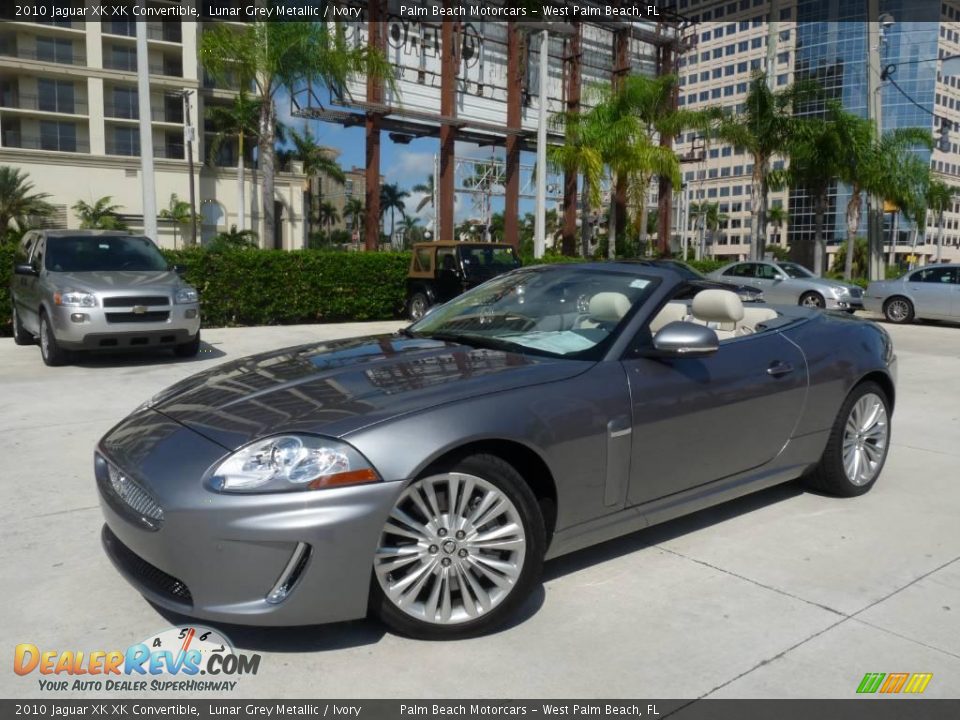 2010 Jaguar XK XK Convertible Lunar Grey Metallic / Ivory Photo #1