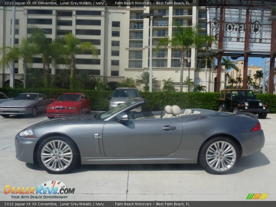 2010 Jaguar XK XK Convertible Lunar Grey Metallic / Ivory Photo #3