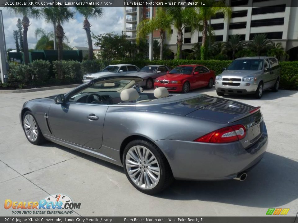 2010 Jaguar XK XK Convertible Lunar Grey Metallic / Ivory Photo #4
