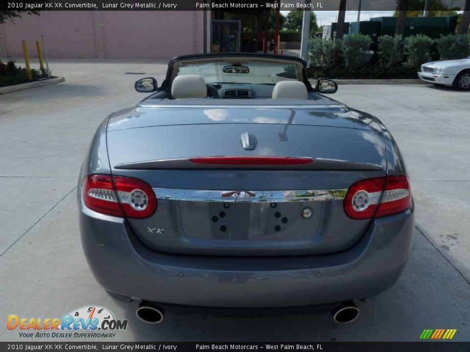 2010 Jaguar XK XK Convertible Lunar Grey Metallic / Ivory Photo #5