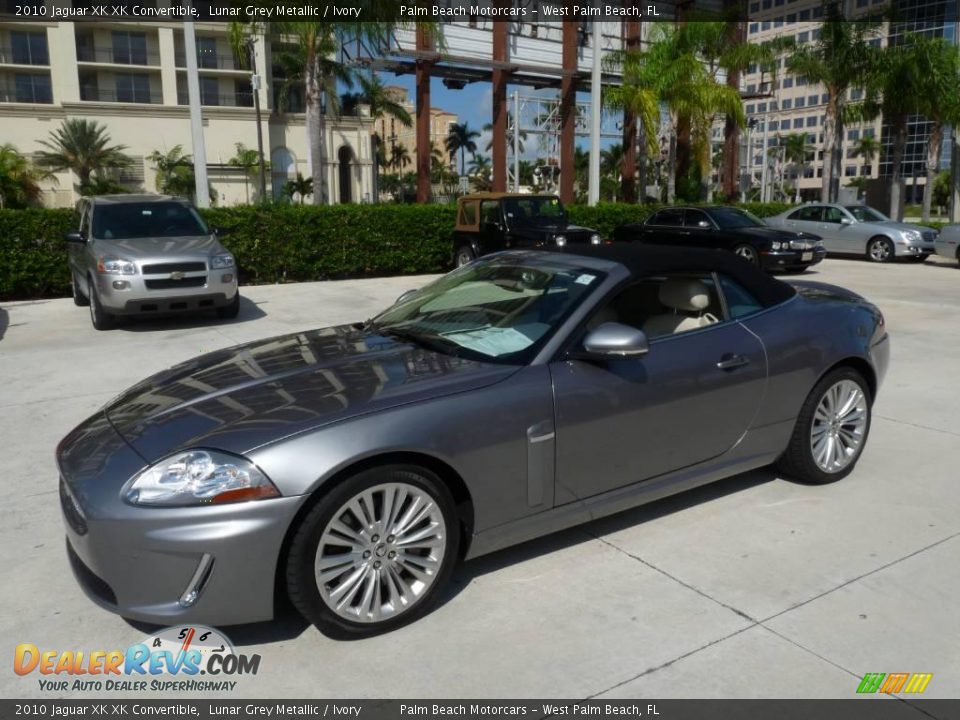2010 Jaguar XK XK Convertible Lunar Grey Metallic / Ivory Photo #6