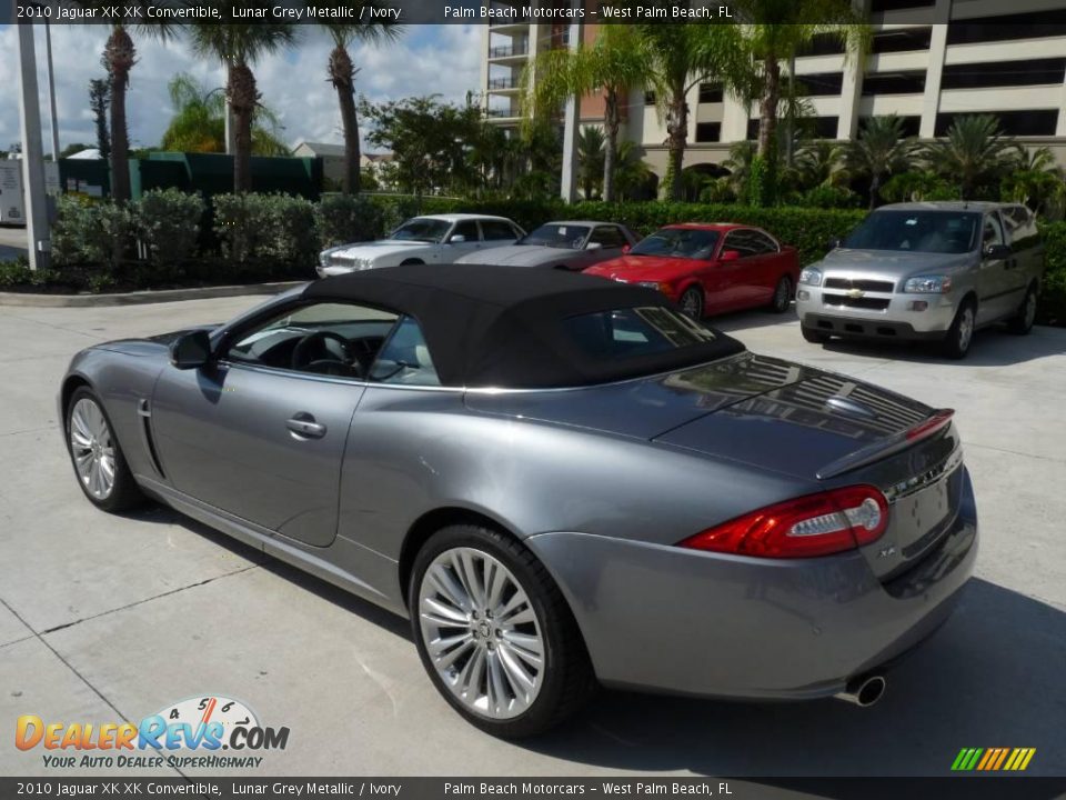 2010 Jaguar XK XK Convertible Lunar Grey Metallic / Ivory Photo #7