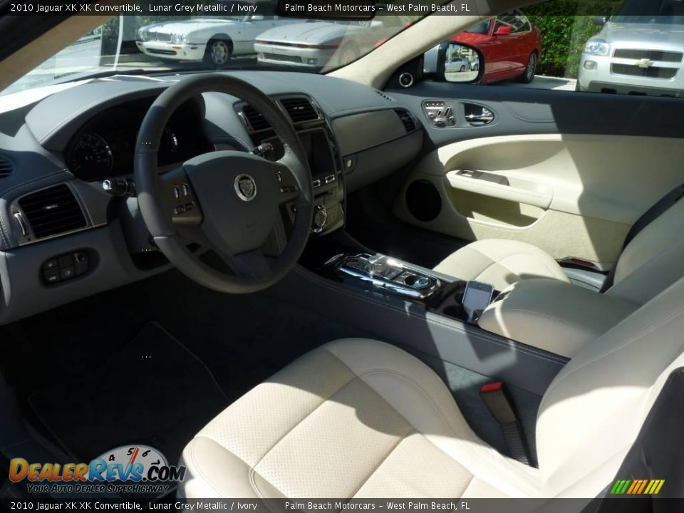2010 Jaguar XK XK Convertible Lunar Grey Metallic / Ivory Photo #8