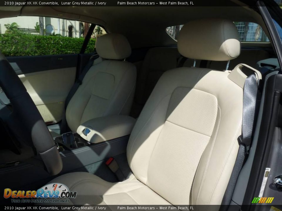 2010 Jaguar XK XK Convertible Lunar Grey Metallic / Ivory Photo #10