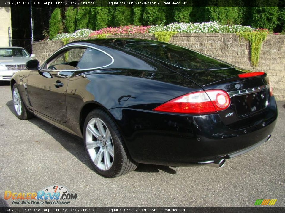 2007 Jaguar XK XK8 Coupe Ebony Black / Charcoal Photo #4