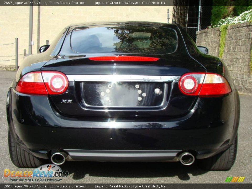 2007 Jaguar XK XK8 Coupe Ebony Black / Charcoal Photo #5